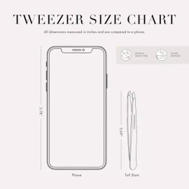 Twizman 트위저만 스테인리스 스틸 경사 핀셋 - 남녀용 눈썹 핀셋(블루 주얼) Tweezerman Stainless Steel Slanted Tweezers - Unisex Eyebrow Tweezers (Blue Jewel) [Blue Jewel]