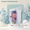Clear Figures Display Bag, Portable Figures Storage Bag with Keychain,