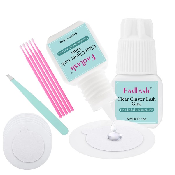 Fadlash Cluster Lash Glue 3-5S for Beginners - Long Lasting