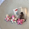 DIY Hairpin Making Materials / Hair Accessory Components cd89 Free Size/2875-3-Cheese Raspberry Pink Flower Hairpin 200ea