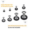 TAORAYO Nylon Flat Washer Flat Washer Crush Flat Washer Drain