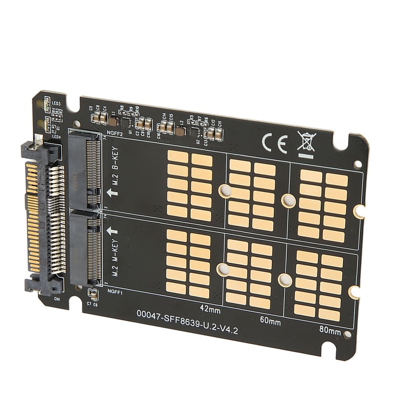 M.2 NVME SATA to U.2 Adapter Card NVME SATA Dual