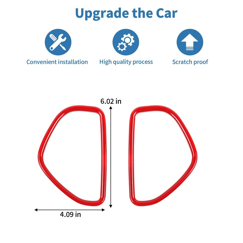 PDKLIN for Charger Rear Door Speaker Trim Cover Ring for