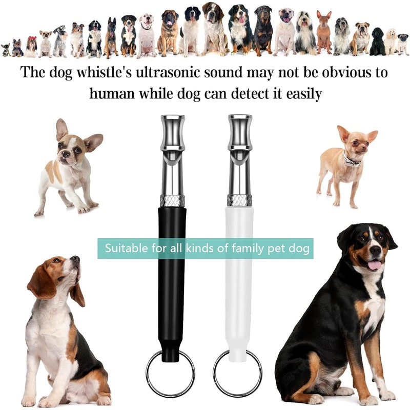 UAOOK 2 Pack Dog Whistle, Dog Whistles for Recall, Ultrasonic