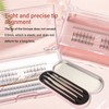4pcs Eyelash Tweezers Set Stainless Steel False Eyelash Extension Tweezers