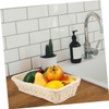 COLLBATH 1Pc Hand Woven Fruit and Bread Basket Rustic Storage