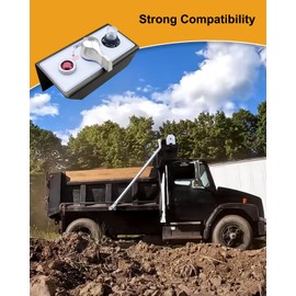 Tarp Switch Kit 12VDC 50 Amps Rotary Start Switch Trailer or Truck Vehicles Circuit with Breaker and Indicator Light and All Mounting Parts Pre-Installation Kit