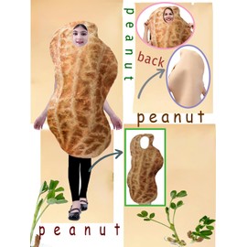 DSplay Unisex Kid Peanut Costume 4-6 years old