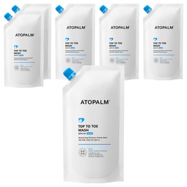 Atopalm Top to Toe Wash Refill, 400ml, 6 pieces / 아토팜 탑투토 워시 리필형, 400ml, 6개