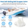 QCG Boat Scupper Drain Valve Self-Bailing Ball Fits 3/4 Inch