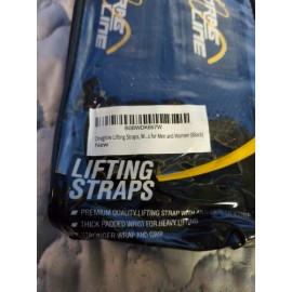 drag line New Unisex Dragline Lifting Straps Black