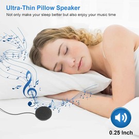 ZRUHIG Bluetooth Module & Speaker for Sleep Headphones, Bluetooth Replacement Module for Sleep Headphones, Bluetooth Headband, Bluetooth 5.0 Control Panel, Bluetooth Pillow Speaker with Microphone