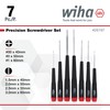 Wiha 26197 7 Piece Precision Slotted and Phillips Screwdriver Set