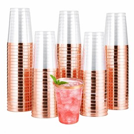 Vasos Elegantes de Pl?stico Transparente 12 Oz