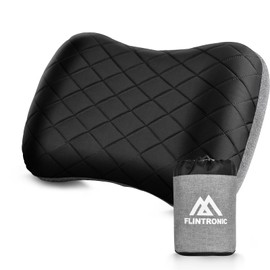 flintronic Inflatable Pillow for Camping/Travel, Camping Pillow, Travel Pillow, Inflatable with Removable Cushion Cover, Ultralight Outdoor, Ergonomic Cushion, Comfortable, Ideal for Holidays and