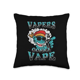 Vapers Gonna Vape Hip Hop Gorilla Vape Smoking Smoker Throw Pillow