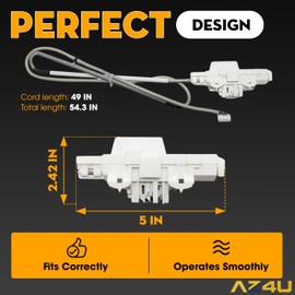 Washer Door Lid Lock Latch Switch Replace For Whirlpool Cabrio WTW6600SW2 WTW8000BW0 WTW8540BW1 WTW6400SW2 WTW7340XW2 WTW7800XW2 WTW6200SW2 WTW8900BC0 WTW7340XW0 WTW6400SW3 WTW8600YW1 WTW7600XW2