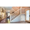 Wood Box Newel - Plain Style with Pedestal - 56"