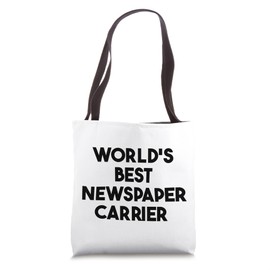World's Best Newspaper Carrier Tote Bag