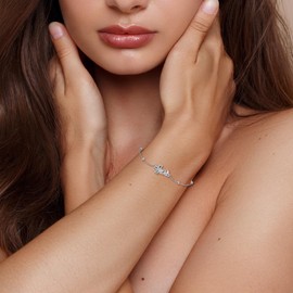 Praying Hands Bracelet 925 Sterling Silver Abalone Cross Serenity Prayer Link Bracelet Religious Jewelry Gifts for Women Men