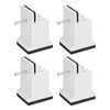 4pcs Adjustable Furniture Risers with Screw Clamp Rubber Bed Couch