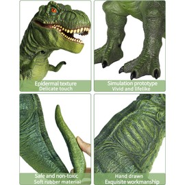 Gzsbaby Large Soft Dinosaur - 28" Jumbo Realistic Looking Toys for Boys, Giant Plush for Kids 3-5, Toddler Gift