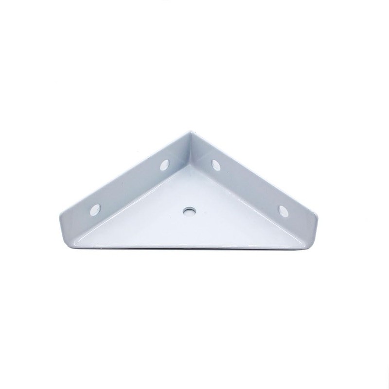 10 Pcs White Corner Brackets,Metal Triangular Shaped Corner Bracket,Heavy Duty