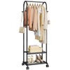 Sakugi Heavy Duty Premium Clothes Rack with 2-Tier Mesh Shoe