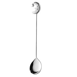 Takakuwa Metal Rubber Cast Moon Coffee Spoon, Silver 003440