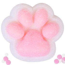 1pcs Cat Paw Squishy Toy, 5 in Big Cute Kawaii Fufu Squishies, Sticky Cat Paw Fur Ball, Super Soft Stress Relief Funny Fidget Toys, Novelty Things Suitable for Adults Kids