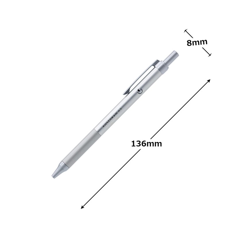 Radite PostDraw Mechanical Pencil, 0.5, White, LDB-MP3SV-05