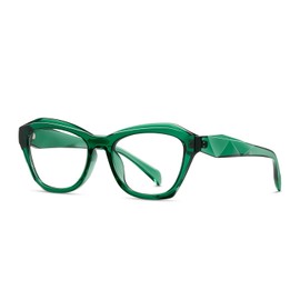 kimorn Blue Light Blocking Glasses,Anti Eyestrain & UV Protection,Cat Eyes Frame Glasses for Women Men (Green Frame)
