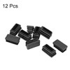 sourcing map Plastic Plug End Caps 30mm x 15mm Rectangular