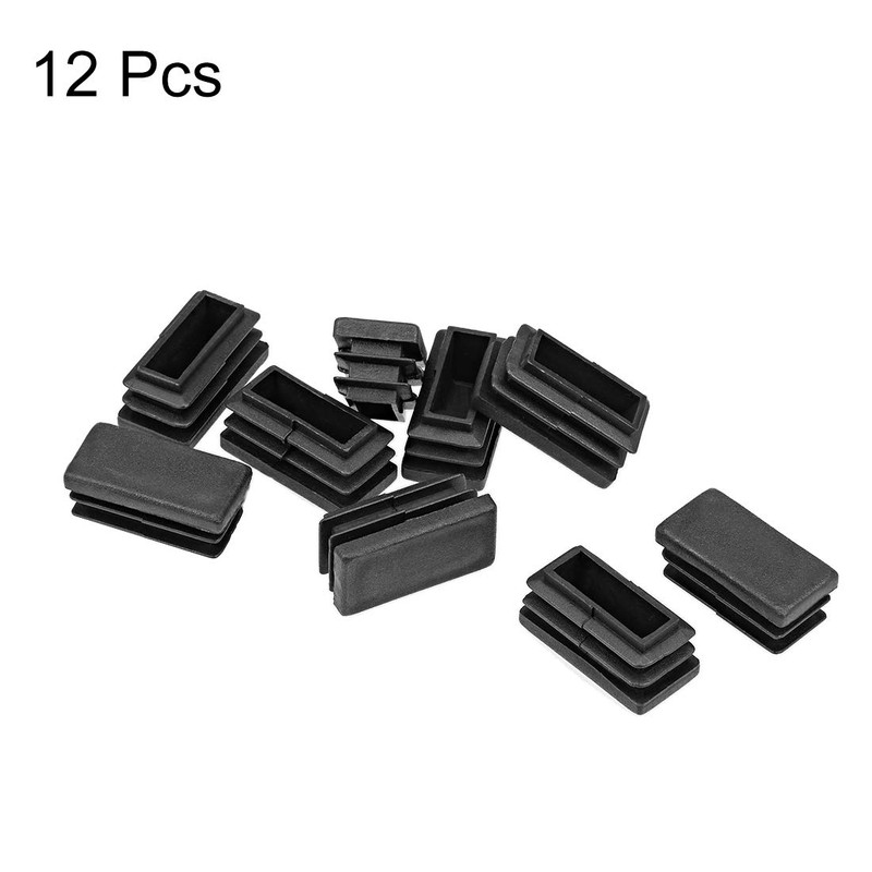 sourcing map Plastic Plug End Caps 30mm x 15mm Rectangular