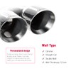 Upower 2.5 Inch Inlet 3.5" Outlet 9.5" Overall Length Polished