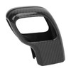 2Pcs Gear Shift Knob Cover Trim Protective Carbon Fiber Gear
