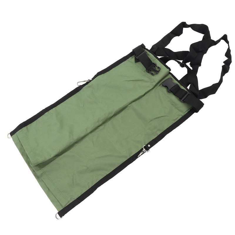 Fruit Picking Bag Green Double Buckle 600D Oxford Cloth Adjustable