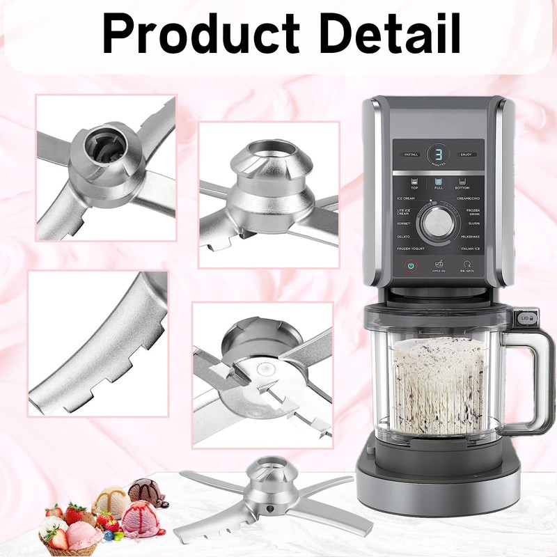 STFALI Accessories for Ninja Ice Maker, Replacement Ice Maker Blades