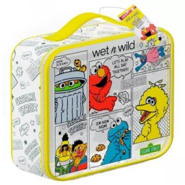 wet n wild 5pc Wet n Wild Sesame Street Mirror Sponge Curler Limited Edition Makeup Bag
