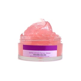 Facial Exfoliating Gel Mask - 20% AHA + 5% BHA, Aloe, Hyaluronic Acid-Cleansing, and Hydrating Hydro Jelly Mask for Face, Brightens, Smooths, and moisturizes Skin -Cruelty Free 50ml / 1.7 Oz