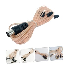 Gadpiparty Fm Indoor Antenna Durable Cable Antenna for Radio Stereo Receiver for Power Amplifiers and Tv Signal Boosting Transparent Design Male to Female Connector