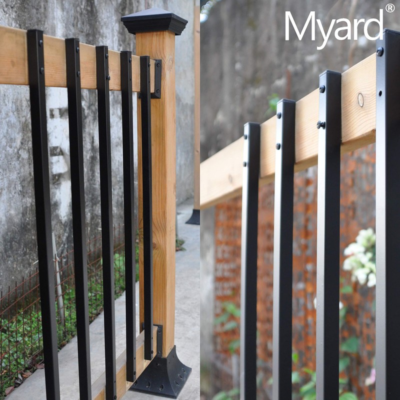 Myard 31 Inches Estate Hollow Square Iron Deck Balusters Furniture