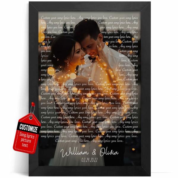 VICILO Custom Song Lyrics with Photo Wall Art - Presents