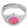 Charles Raymond Women's Big Rocks Bezel Colored Dial with Roman