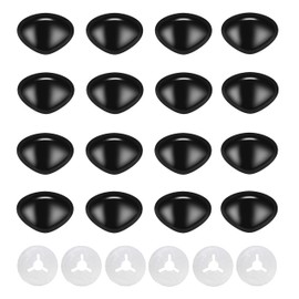 100Pcs Safety Noses and Washers for Amigurumi Crochet - Thalinfayi 15 * 20mm Black Plastic Safety Nose Triangle Crochet Craft Nose for Amigurumi, Crafts, Crochet Doll DIY Making Supplies