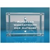 ELUNO 3D Glass Cuboid | Motivational Saying | Giving Up