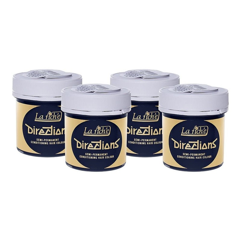 4 x LaRiche Directions hair tint, midnight blue 88 ml