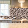 Miscasa Hexagon Peel and Stick Backsplah Tile, Brown Self Adhesive