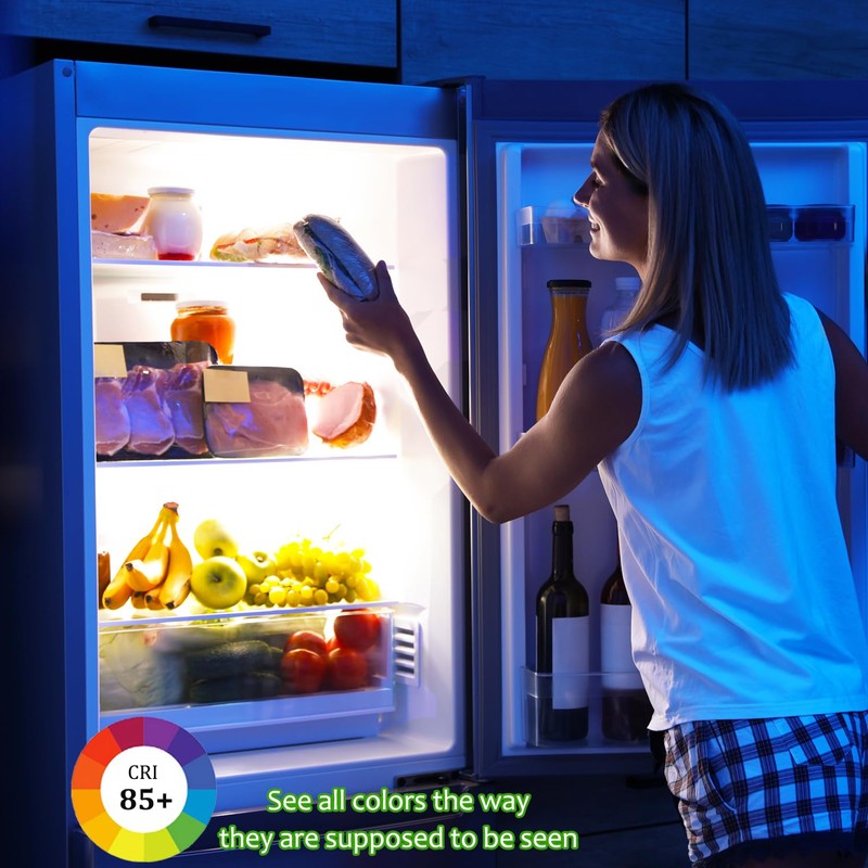 LED Refrigerator Light Bulb, 40W Equivalent LED A15 Bulb, 5W