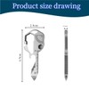 2pcs 24in 1 Multi-Function Portable Key Chain Accessories, Pocket Hand
